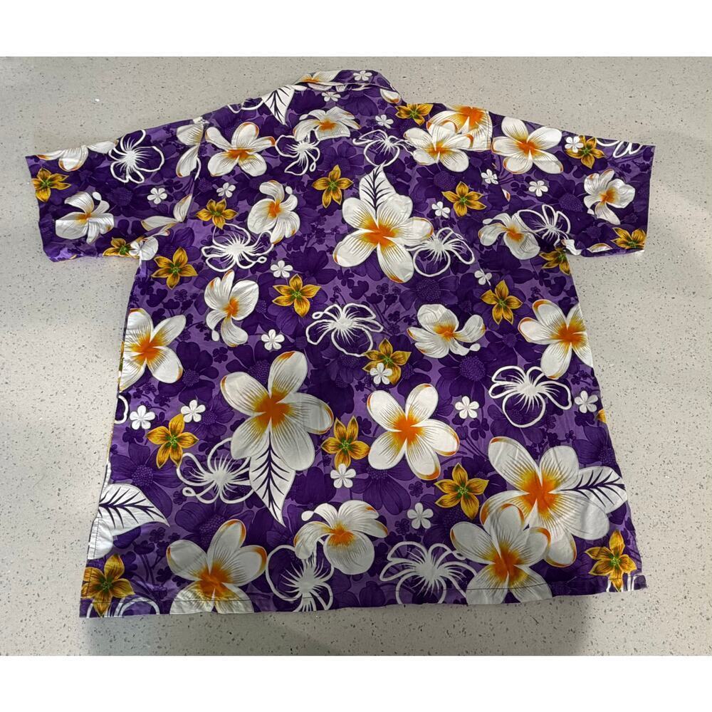 Khamlaingaen Thai Hawaiian Shirt Exotic Purple Size XXL - Picture 2 of 5